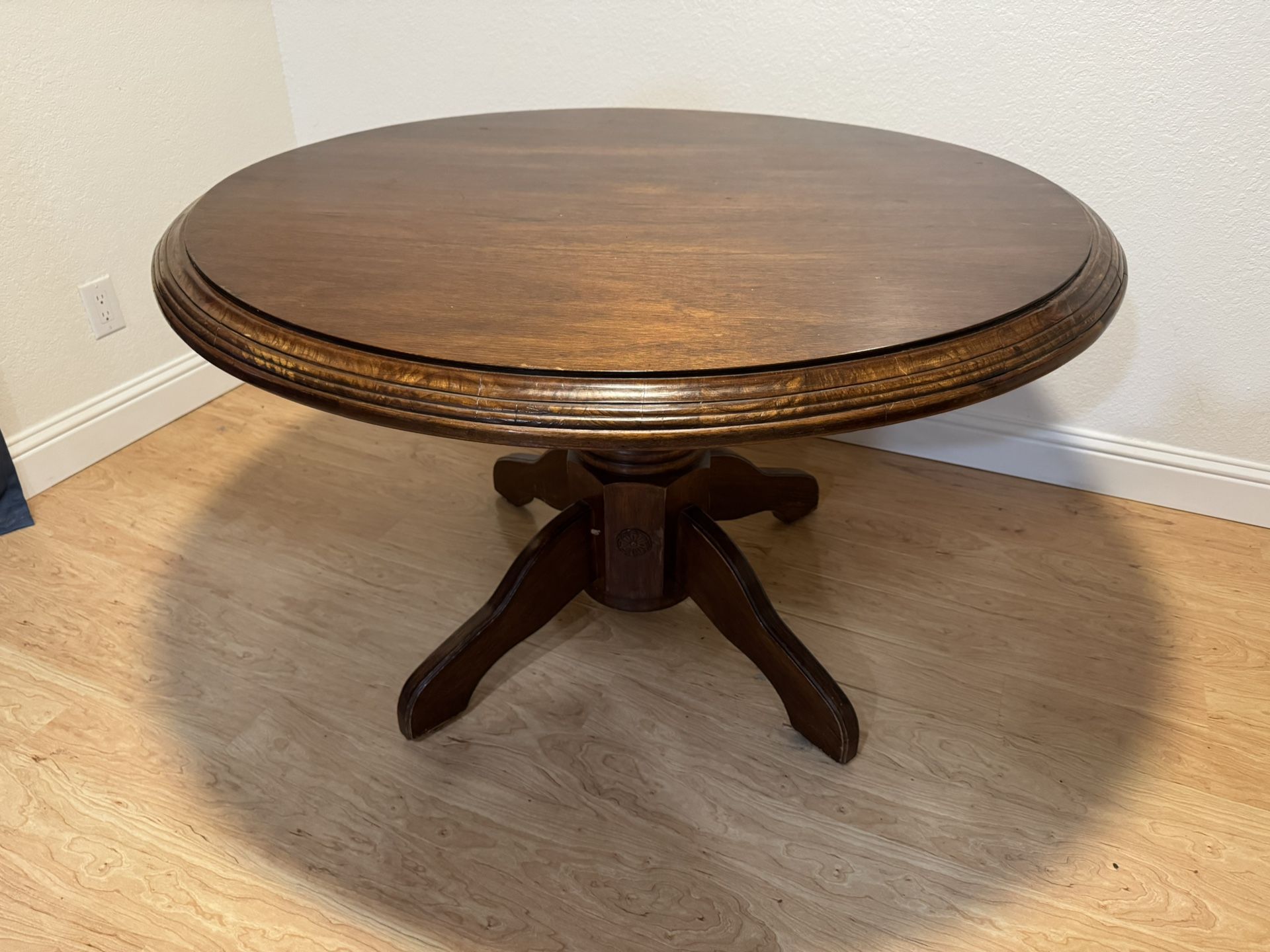 Circular Wood Dining Table