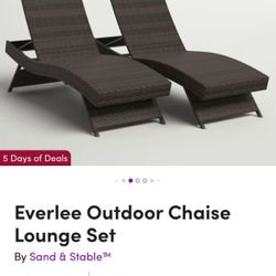 Rattan Wicker Pool Lounge Chair Brown