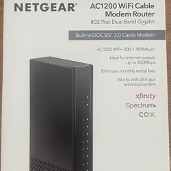 Netgear WiFi Cable Modem Router 