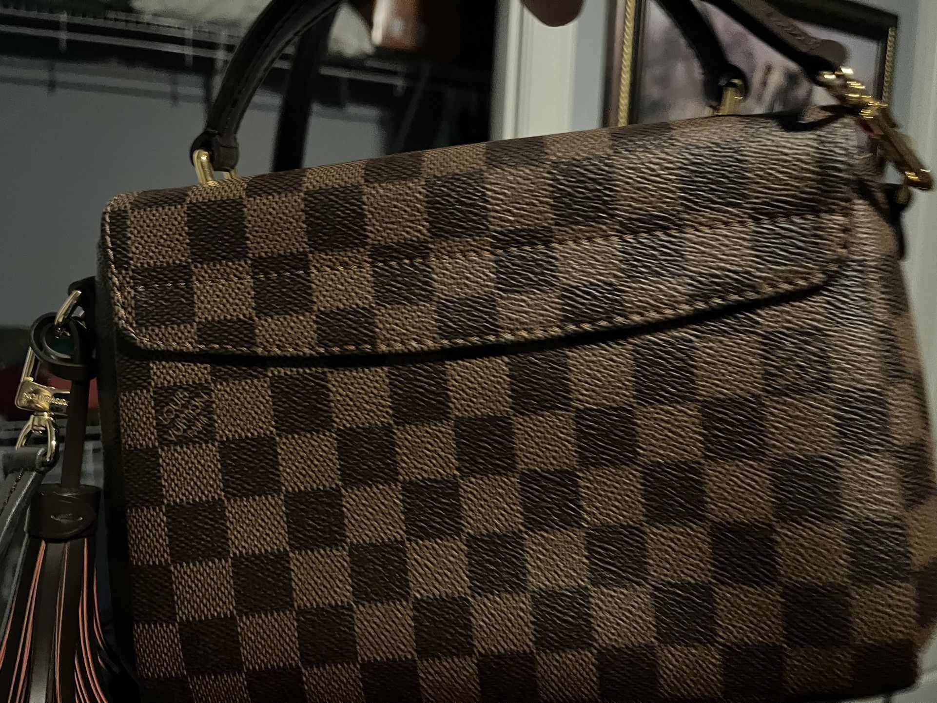 Louis Vuitton Croisette Damier Ebene Handbag  