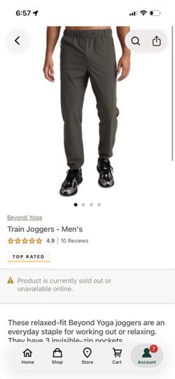 BRAND NEW Beyond Yoga Mens Train Jogger XL