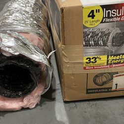 Flex duct, 4” insulated 10ft