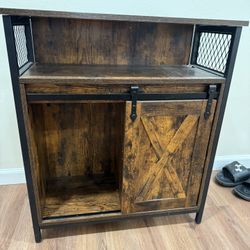 Barn Door Coffee bar Cart