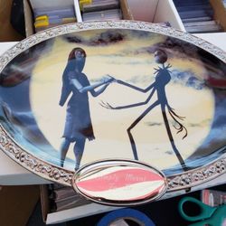 Disney Jack Sally Nightmare Before Christmas decorative plate