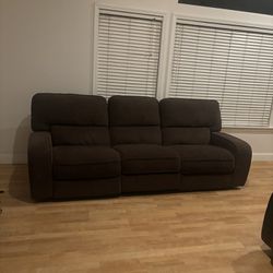 3 Seat Sofa With Electronic Recliners
