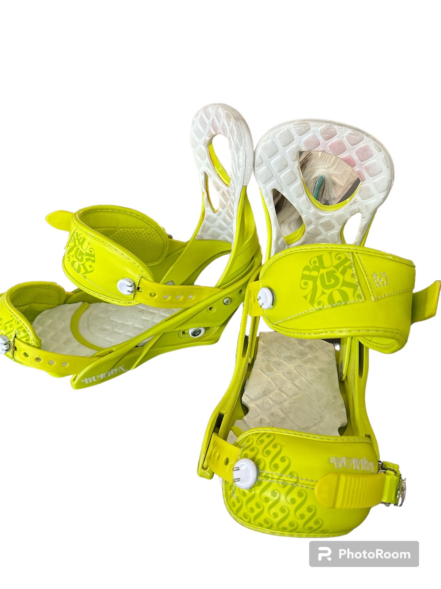 Burton Stiletto 2012 Women's Neon Green Snowboard Bindings Size Medium