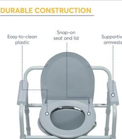 (NEW) Drive Bedside Commode w/ Commode Liner (BEST OFFER)
