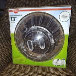 Kaytee Clear Mega Run-About 13" excersise ball for small animals