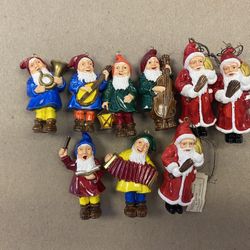 Vintage Christmas ornaments..tiny blow mold ..made in western Germany ..1940 era 