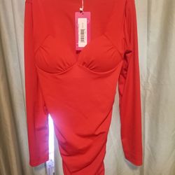 Sweetheart Dress Red Size Medium 