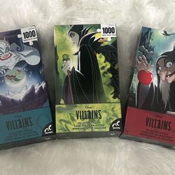 New in box Disney Villains 1000 piece Puzzles
