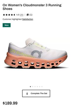 On Women’s Cloudmonster 3 Running Shoes – Size 8.5