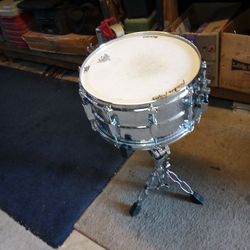 This Is A Ludwig Chrome Over Aluminum It's Hand Hammered Which Makes It Exquisite Looking