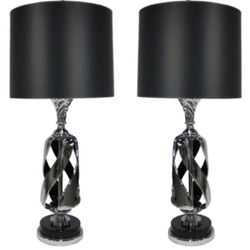 Pair of mid century modern table lamps shades are not included