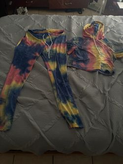 Tie-Dye Hoodie and Leggings Set