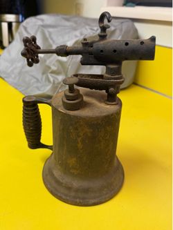 Vintage 1920s Antique brass blow torch