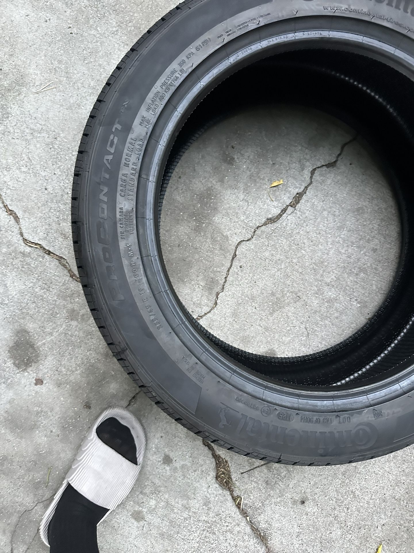 Continental Procontact To New Tire 255/45/r18 