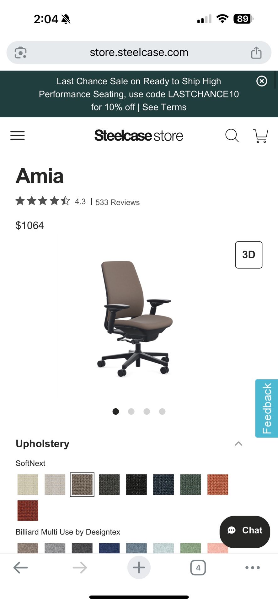 Steelcase Amia Office Chair