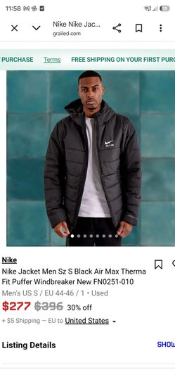Black nike puffer jacket