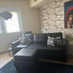 Spring Cleaning: Black Contemporary Couch