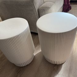 West Elm - Fluted Nightstands (13" D) (2each) 