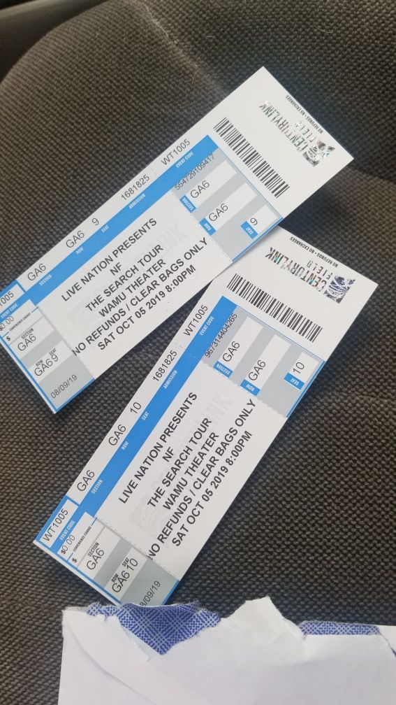 NF TICKETS for Sale in Federal Way, WA OfferUp