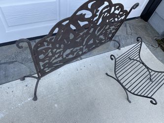 Iron Wood Holder And Fire Guard