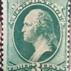George Washington Green 3 Cent Stamp 