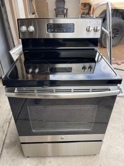 GE Electric Stove Stainless Steel