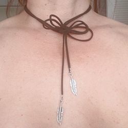Rope Feather Choker