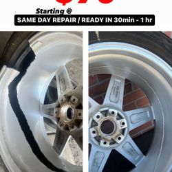 Wheels / Powder Coat / Caliper Paint / Curb Rash Wheel/ Bent Wheel 