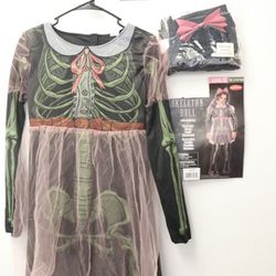 Skeleton Doll Girl Brand New Halloween Costume For Sale 