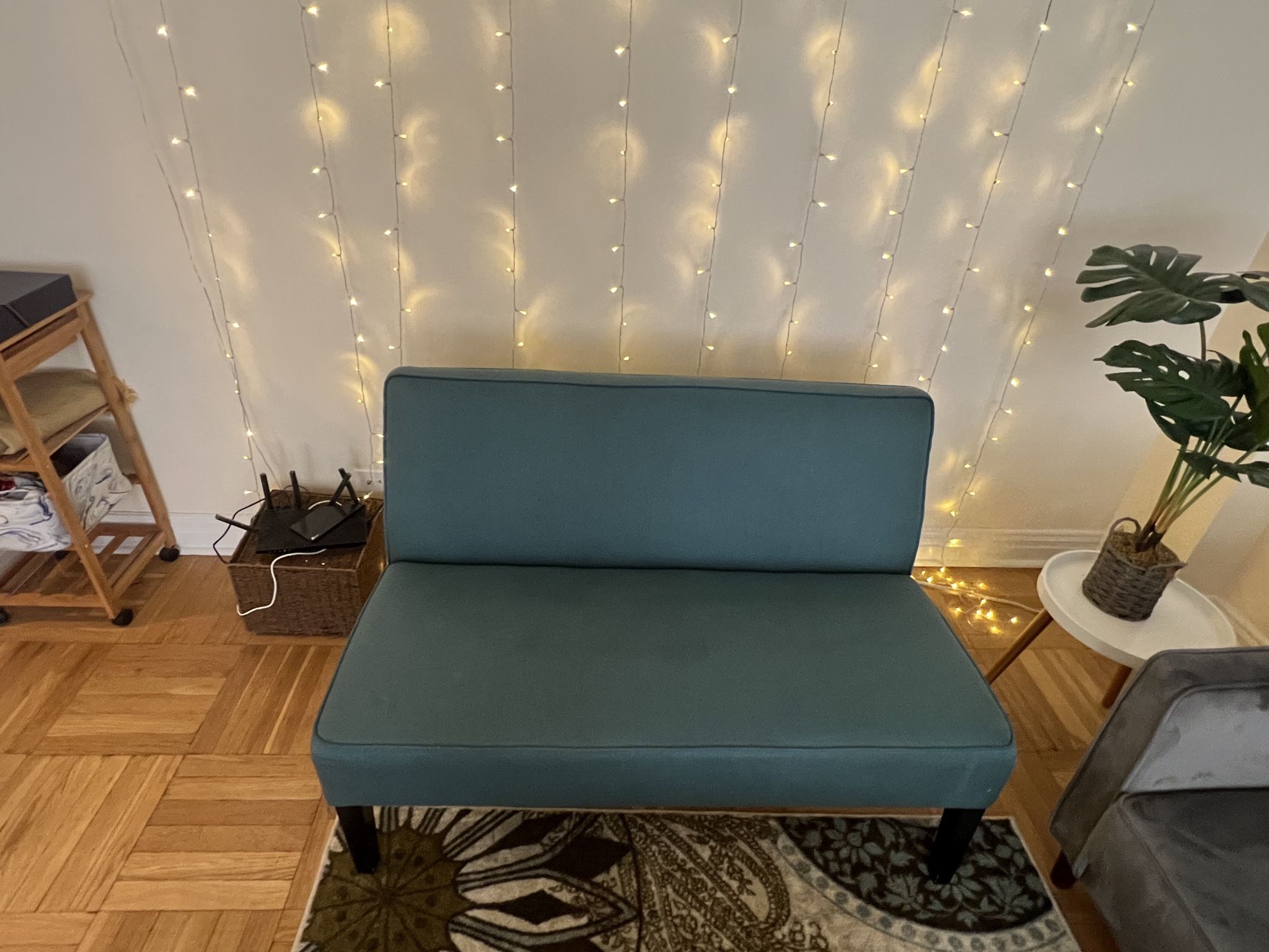 Small Teal/Green Loveseat