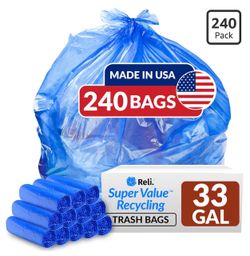 Reli 33 gallon recycling bags 240 count