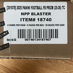 Sealed Case Of 25-26 Panini Prizm Football 