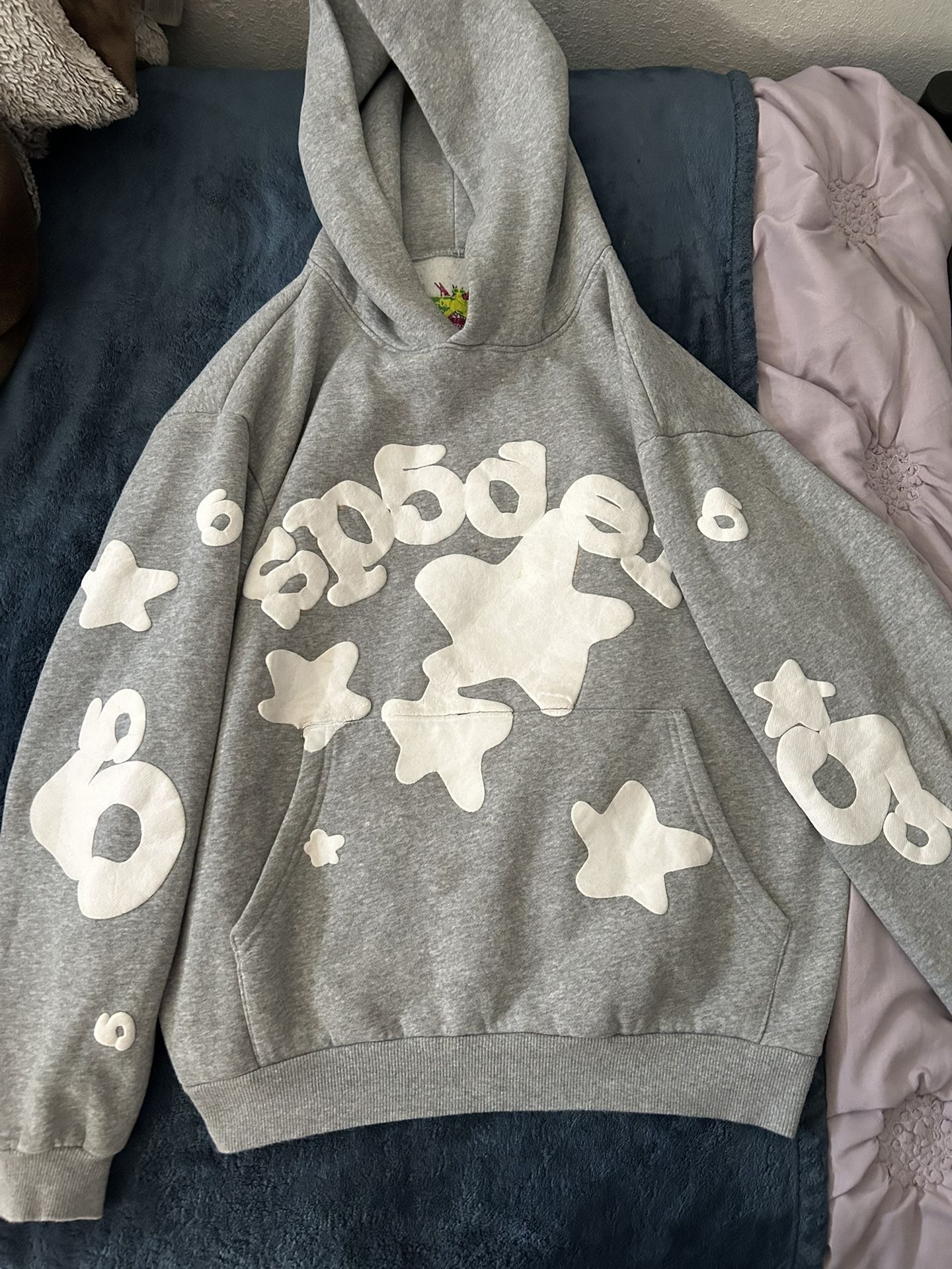 Spider hoodie beluga grey