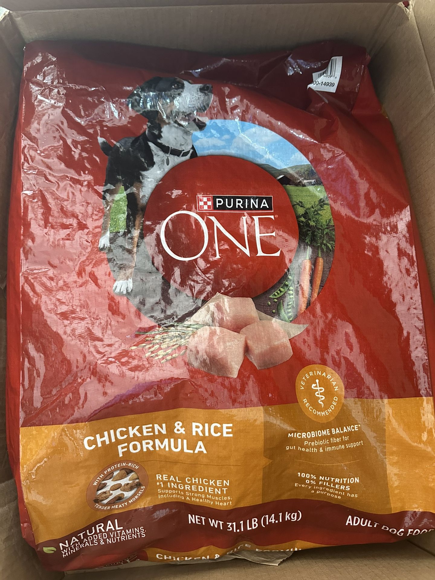 New Unopened 31.1 Lb Bag Of Purina One Dog Food Chicken & Rice Formula $35 OBO
