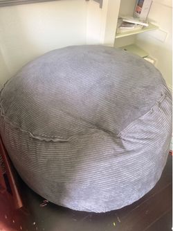 large gray beanbag