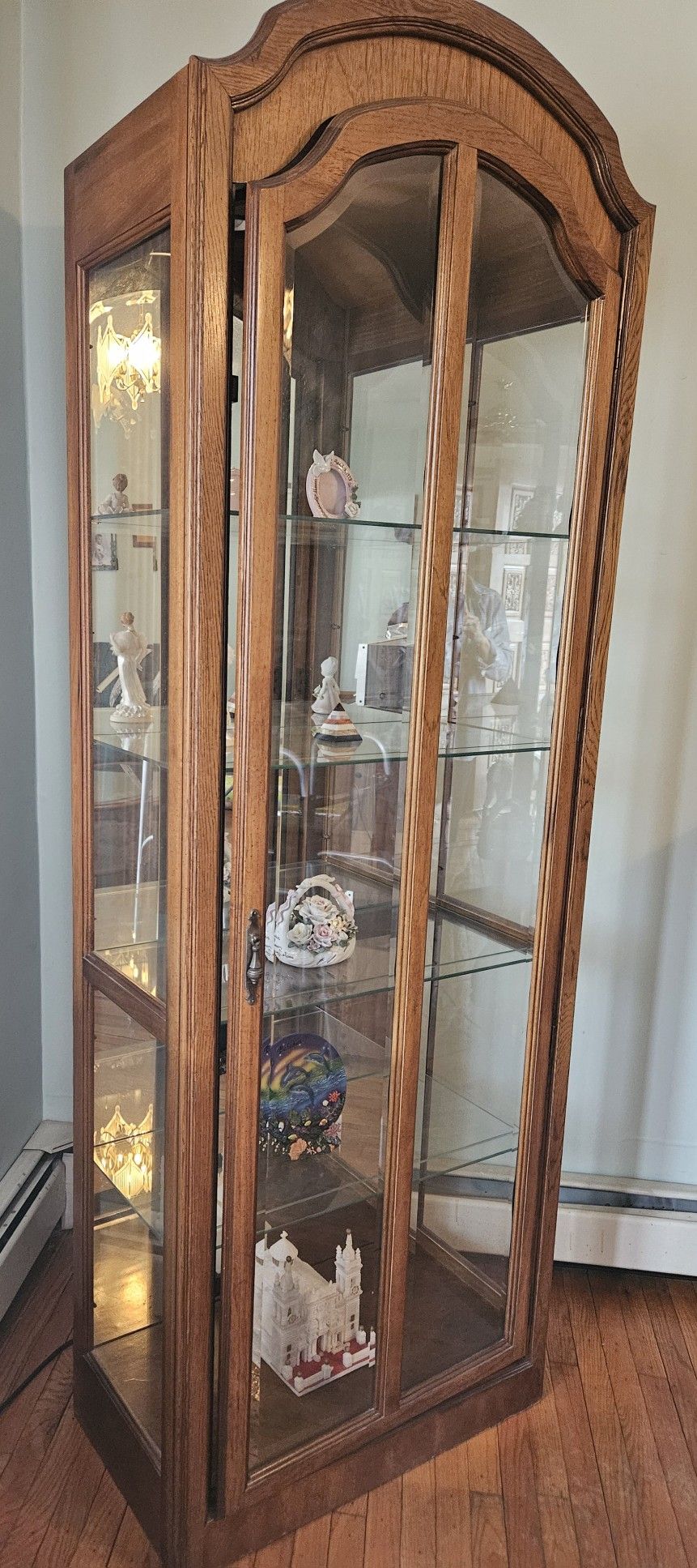 Pulaski Lighted Glass Curio