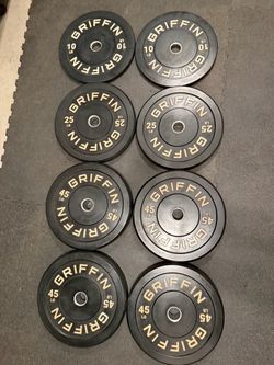 250 lb bumper plate set