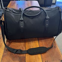 Black Garment Duffle / Tote Bag