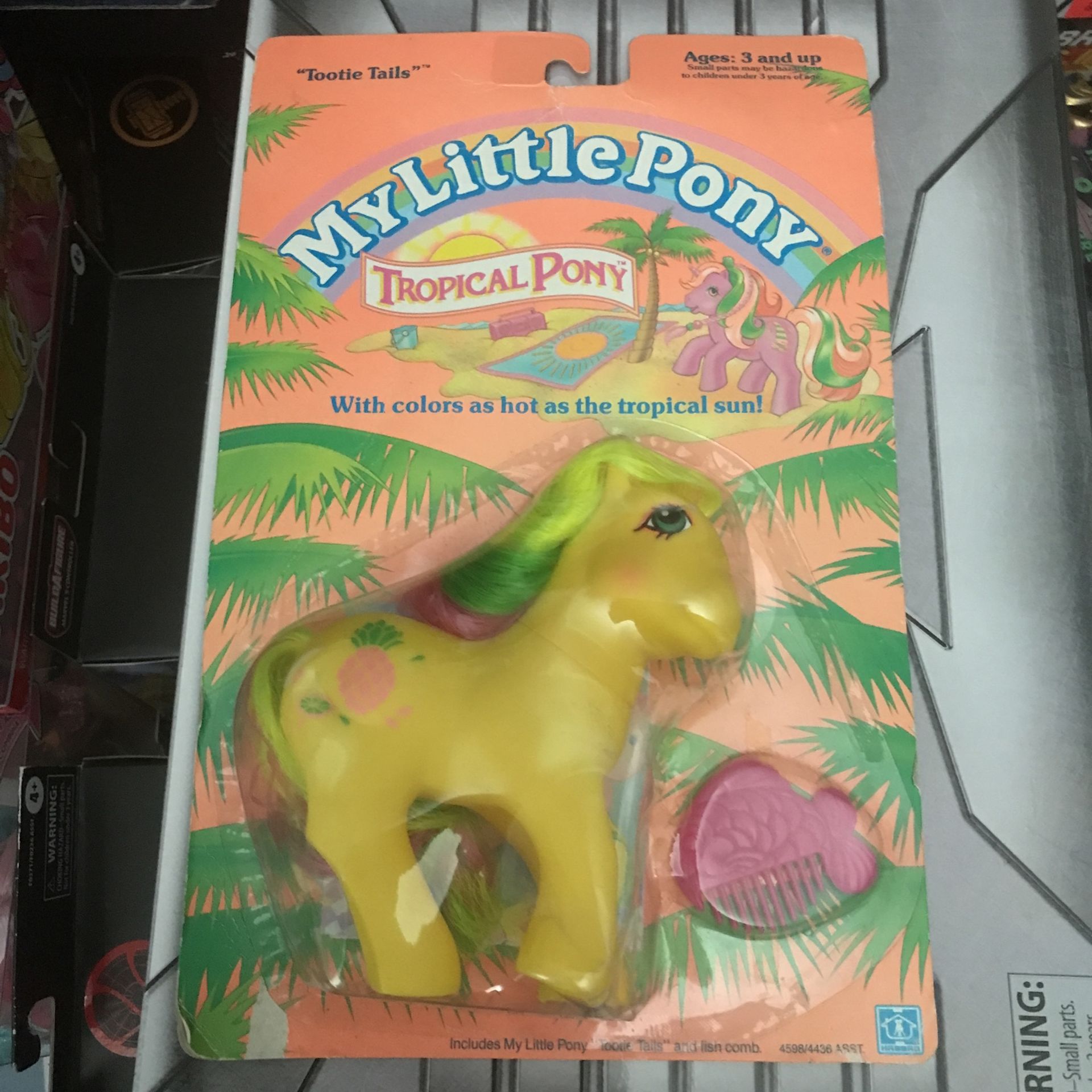 Hasbro Gen 1 Vintage 1989 My Little Pony “Tootie Tails” Tropical Pony Sealed MLP Includes Very Rare Fish Comb