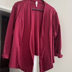 Burgundy Cardigan