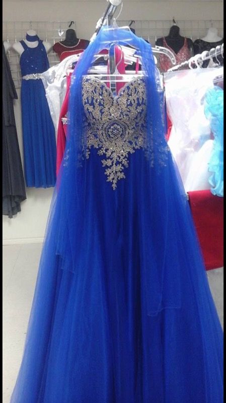 Blue and Gold Dress