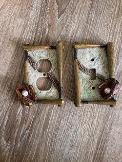 Light switch baseball covers
