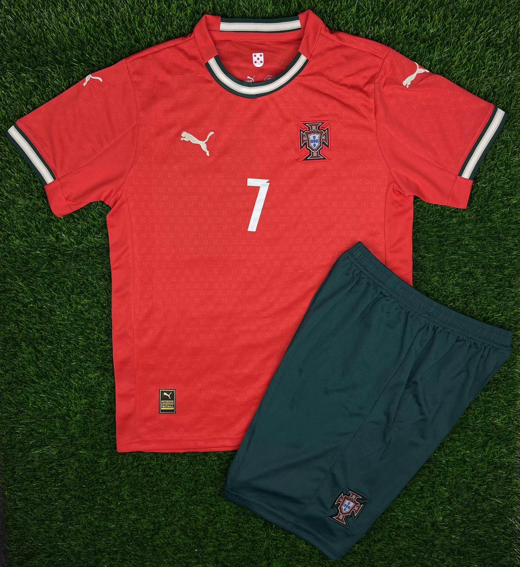 NEW PORTUGAL HOME 2025 RONALDO KIDS SET!