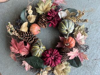 Fall decorative wreath