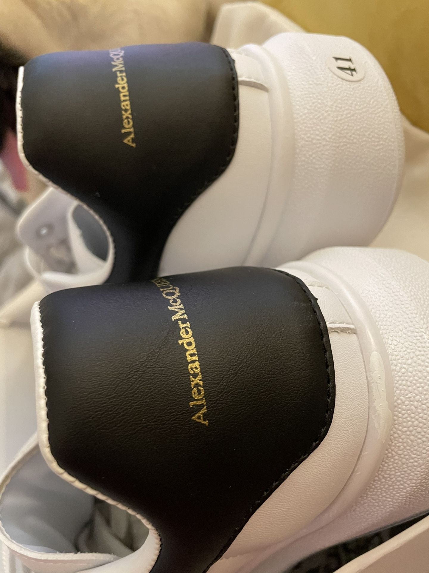 McQueen Leather Back Sneakers Size 41