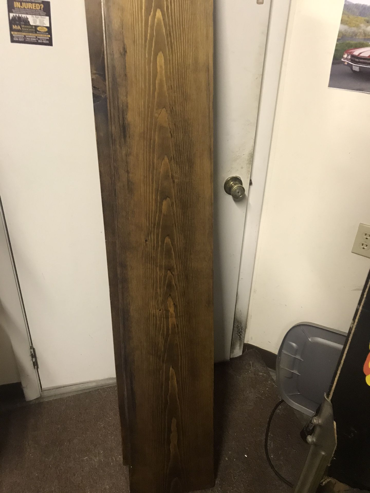 Homemade wooden shelf’s