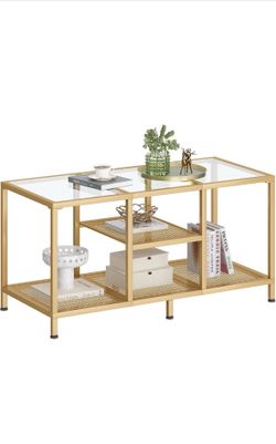 Gold Glass Coffee table